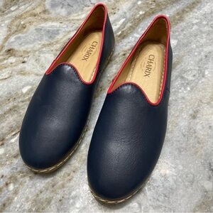 CHARIX Women's Navy Blue Slip-On Shoes EU 40.5